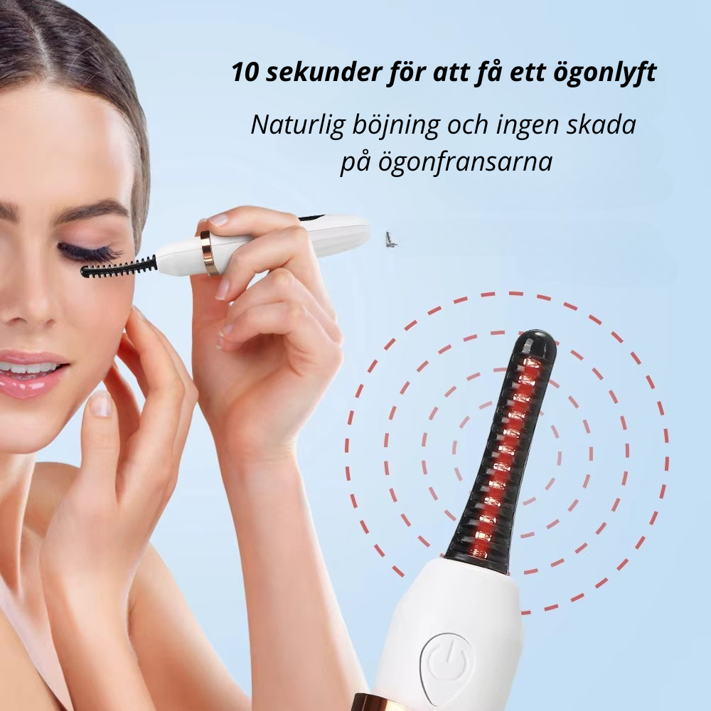 LashLuxe - Uppladdningsbar elektrisk uppvärmd ögonfransböjare